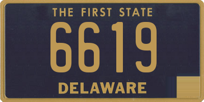 DE license plate 6619