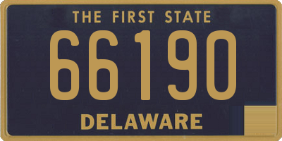 DE license plate 66190