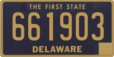 DE license plate 661903