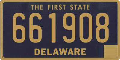 DE license plate 661908