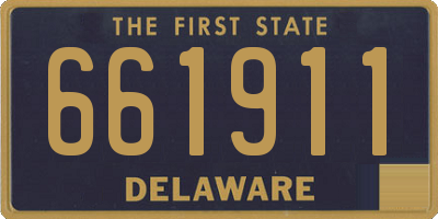 DE license plate 661911