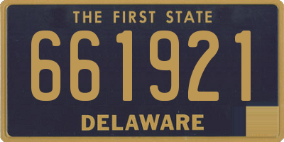 DE license plate 661921