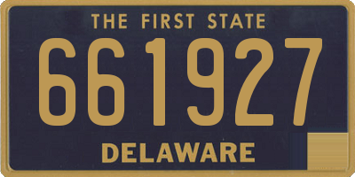 DE license plate 661927
