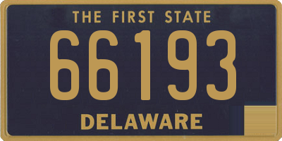 DE license plate 66193