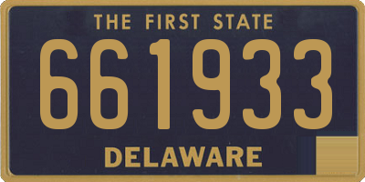 DE license plate 661933