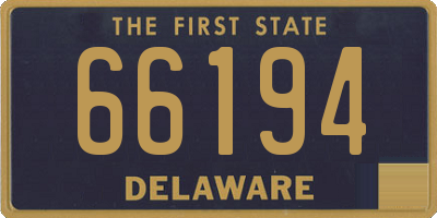 DE license plate 66194