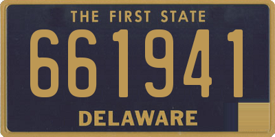 DE license plate 661941