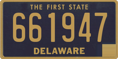 DE license plate 661947