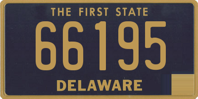 DE license plate 66195