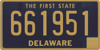 DE license plate 661951
