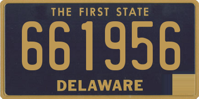 DE license plate 661956