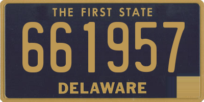 DE license plate 661957