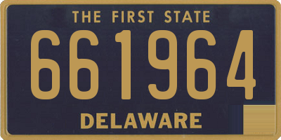 DE license plate 661964