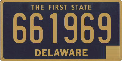 DE license plate 661969