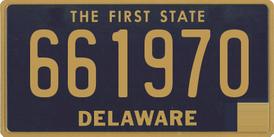 DE license plate 661970