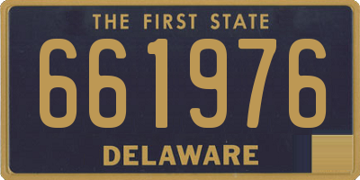DE license plate 661976
