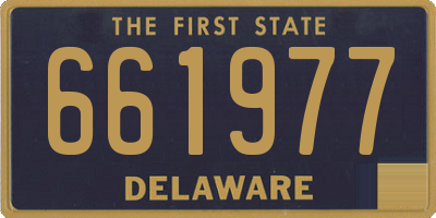 DE license plate 661977