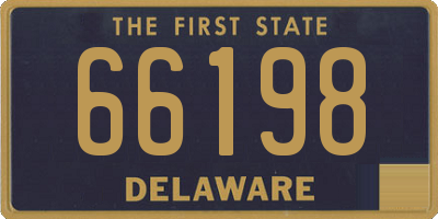 DE license plate 66198