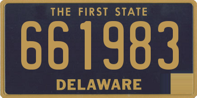 DE license plate 661983