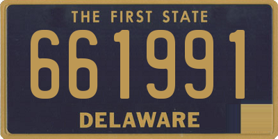 DE license plate 661991