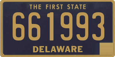 DE license plate 661993