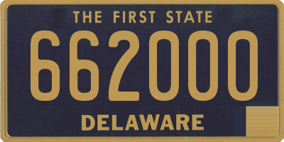 DE license plate 662000