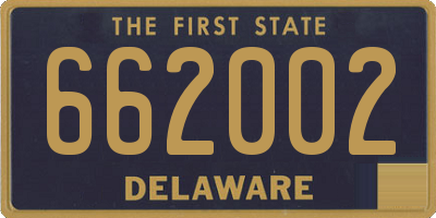 DE license plate 662002