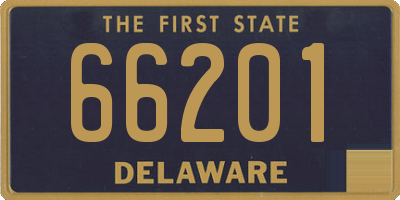 DE license plate 66201