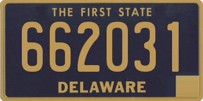 DE license plate 662031
