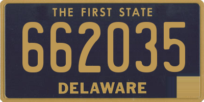 DE license plate 662035