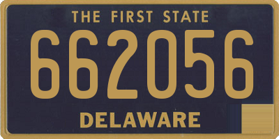 DE license plate 662056