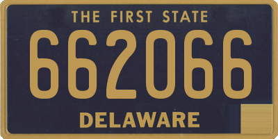 DE license plate 662066