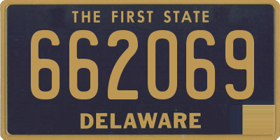 DE license plate 662069