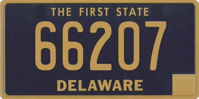 DE license plate 66207