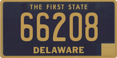 DE license plate 66208