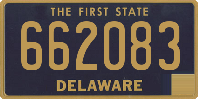 DE license plate 662083