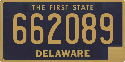 DE license plate 662089