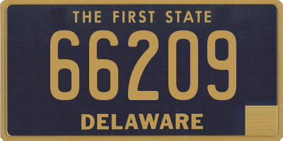 DE license plate 66209