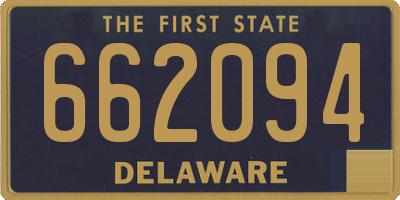 DE license plate 662094