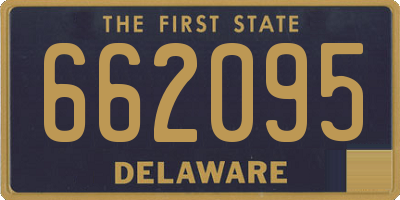 DE license plate 662095