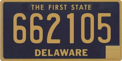DE license plate 662105