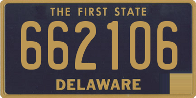DE license plate 662106