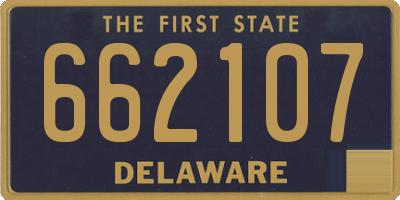DE license plate 662107