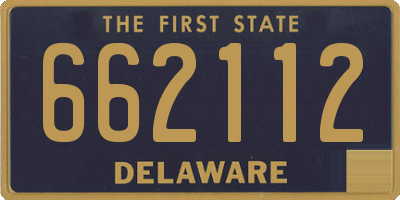 DE license plate 662112