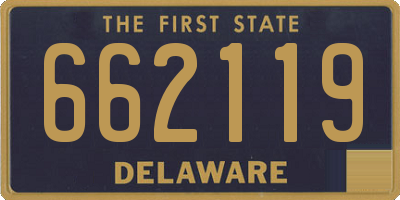 DE license plate 662119