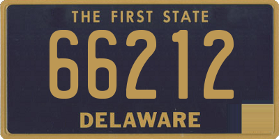 DE license plate 66212