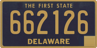 DE license plate 662126