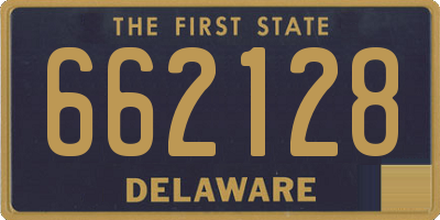DE license plate 662128