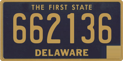 DE license plate 662136
