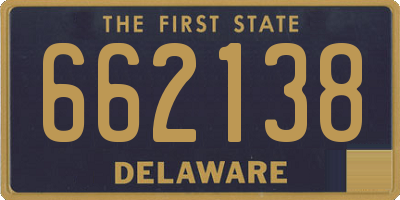 DE license plate 662138